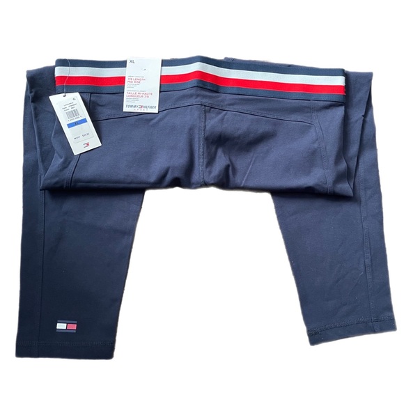 Tommy Hilfiger Pants - Tommy Hilfiger Sport Striped-Waist 7/8-Length Pants